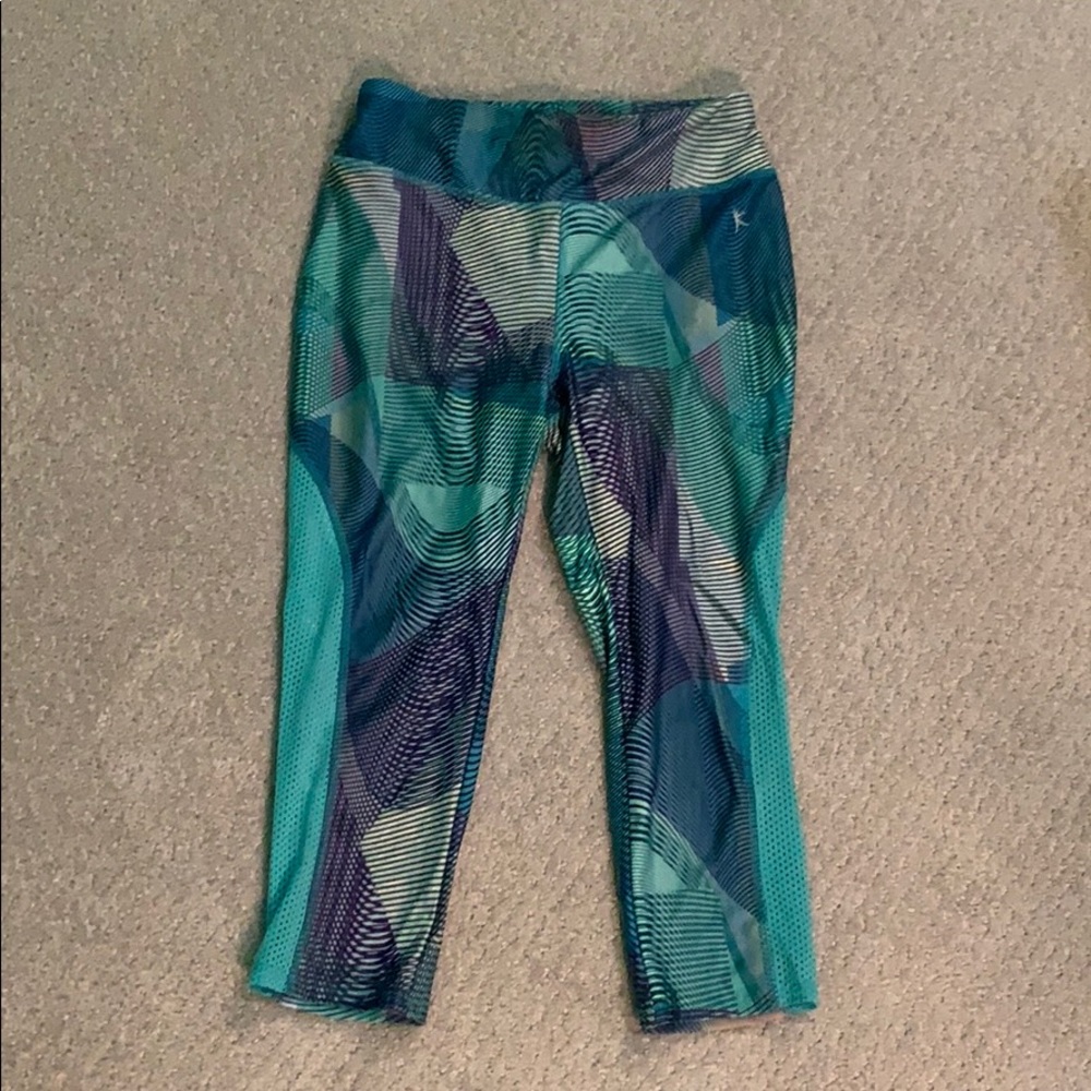 Multi colored cropped leggings